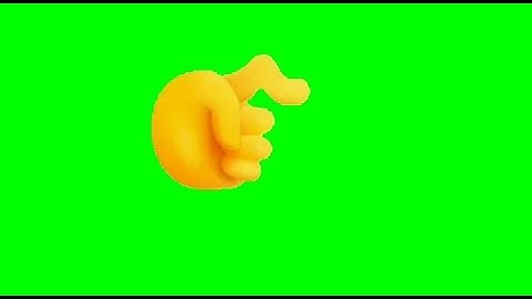FINGER POINTING 👉 HAND SIGN green screen animation | ALL IN-SERIES .