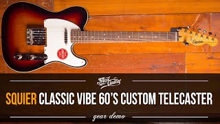 This Squier is FANTASTIC! The Squier Classic Vibe 60's Custom Telecaster.  Double bound goodness!