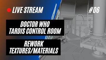 Live Stream | Dr. Who TARDIS Control Room | Blender 3D Modeling | Ep. #06