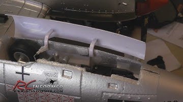 FMS P-38 LIGHTNING Landing gear door repair by: RCINFORMER