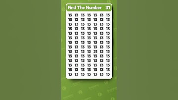 Find the Hidden Number 31 #ShortsChallenge