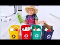 Anabella Shows the Rules About Recycling and How to Save Natural Resources and the Environment