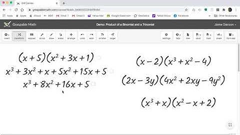 Demo: Product of a Binomial and a Trinomial