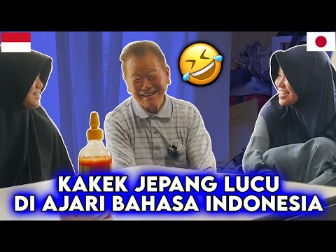 Cucu Indonesia Ajarin kakek Jepang salam Indonesia