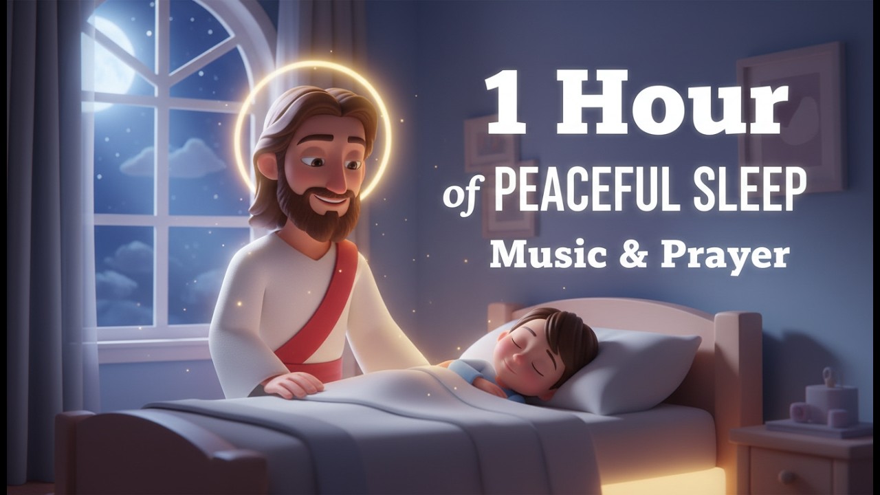 Deep Voice Bedtime Prayer | Find Peace and Sleep in Jesus' Presence #RelaxingChristianMusic#Psalm23