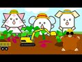 スック・クルル・トライ ミニアニメ⑬【モグラのお芋ほり工事】まんまるねずみのクルル・さんかく猫のトライ・しかくい犬のスックでお送りするオリジナルアニメーション シーズン2 子供 anime