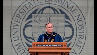 Notre Dame Commencement 2016: Fr. Jenkins' Charge to the Class