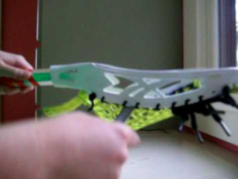 How to make a pocket on a lacrosse stick