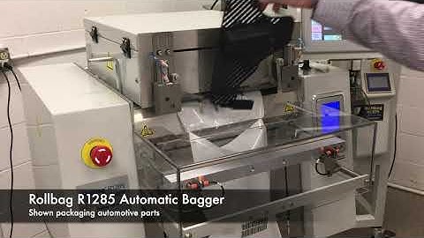 Injection Molded Automotive Parts - Rollbag R1285 Automatic Poly Bagger