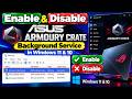 How to Enable &amp; Disable Armoury Crate Background Service in ASUS Laptop/PC in Windows 11 &amp; 10