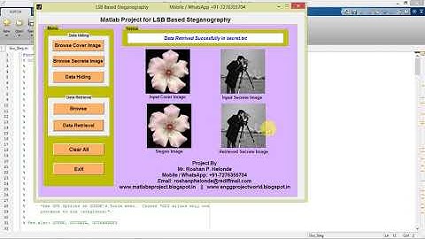 Matlab Project for Image Steganography for Secret Data hiding Full Source Code