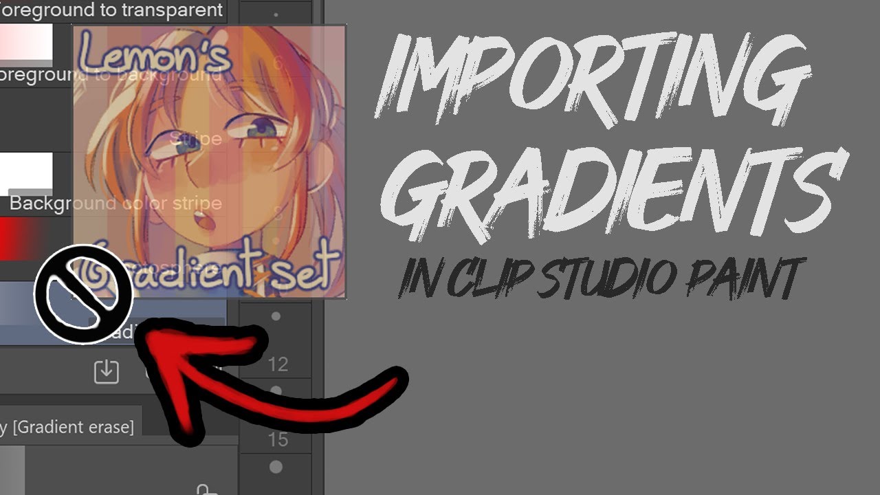 Importing Gradients In Clip Studio Paint - YouTube