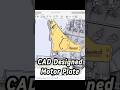 CAD designed motor plate for the truck #engineering #cnc #racing #fabrication
