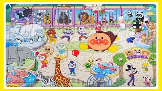 Anpanman puzzle Let's go to the zoo with the Anpanman friends アンパンマン パズル どうぶつえん 호빵맨 퍼즐 لغز أنبانمان