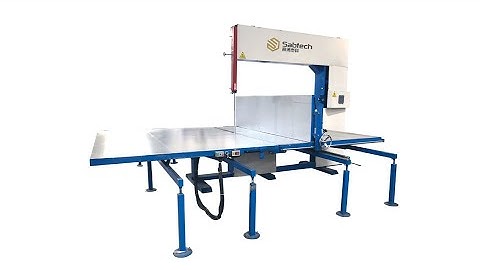 Vertical foam cutting machine