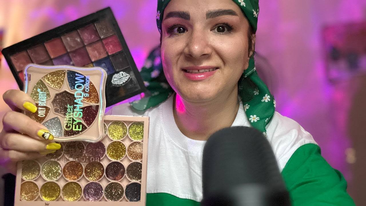 asmr doing my makeup for relaxing and sleeping #asmr