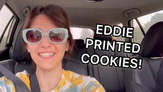 Picking up my Eddie printed cookies!