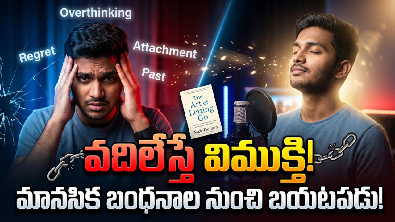 Overthinking ఆపే అసలు టెక్నిక్ ఇదే! | Letting Go Secret | Nick Trenton Book Summary Telugu Podcast