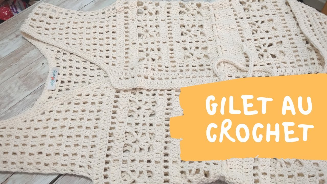 Colete de Crochê ♥ Gilet au Crochet