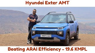 Hyundai Exter AMT Beating ARAI Efficiency - 19.6 KMPL