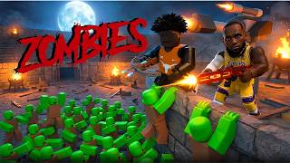 we got stuck in a roblox zombie apocalypse