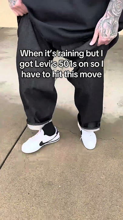 I'm not letting any rain get on my Levi 501s!