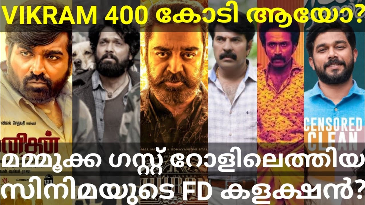 Vikram 22 Days Boxoffice Collection |Priyan Mammootty Movie Collection 