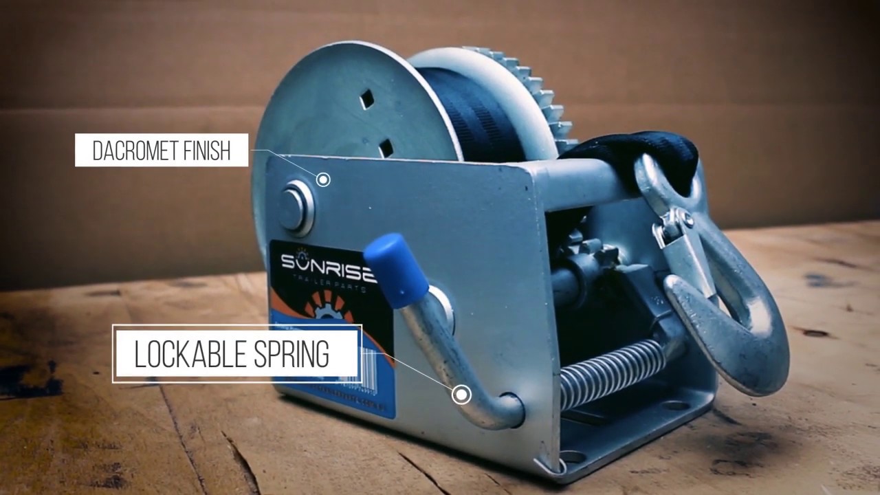 Dacromet Marine Winches Sunrise Trailer Parts YouTube