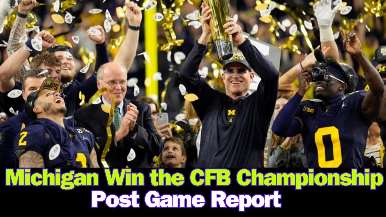 Michigan Wins College Football National Championship 2023 YouTube