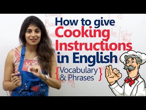 Cooking Verbs, Phrases & Vocabulary - Spoken English Lesson | Speak English fluently & Confidently