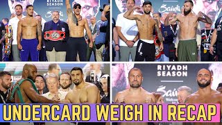 Opetaia Briedis 2 Weigh In for REMATCH | Sanchez Kabayel INTERESTING Fight | Kovalev Cordina RETURN