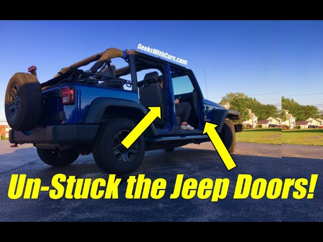 Trouble Taking Jeep Wrangler Unlimited Doors Off? | Jeep Wrangler Doors are  Stuck! - YouTube