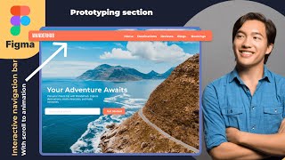 Figmas Scrollto Animation Create An Interactive Navigation Bar Ui Ux Figma Prototyping