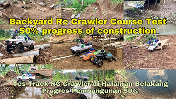Backyard Rc Crawler Course Test | 50% progress of construction | Wpl C24
