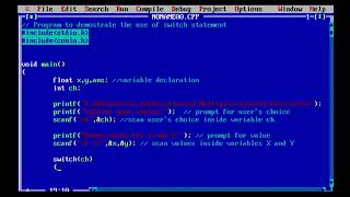 C Programming Tutorial 9-Using Switch Statement