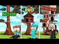 Minecraft - TREE HOUSE CHALLENGE! (NOOB vs PRO vs HACKER)