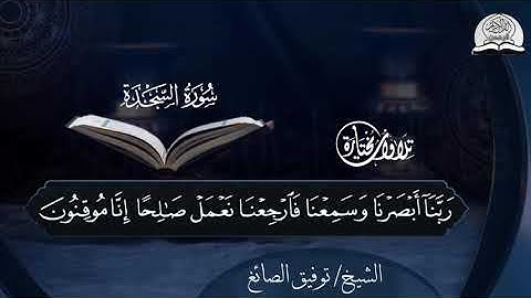 تلاوة جميلة من سورة السجدة للشيخ 《 توفيق الصائغ 》 HD
