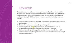 Chapter 14   10 Example Absent and Distance
