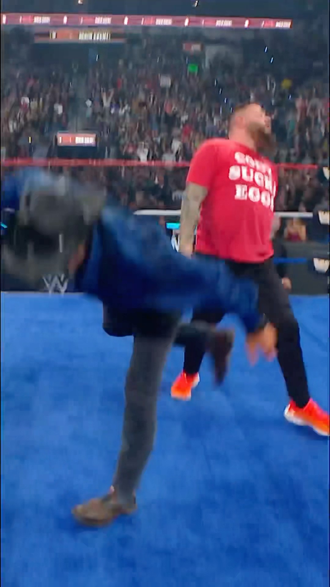 Shawn Michaels hits Sweet Chin Music on Kevin Owens!!!
