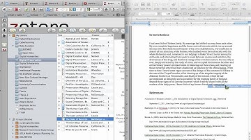 Zotero: Drag and drop in-text citation