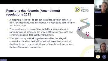 TPR Update - Pension Dashboards