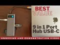 Review of 9 in 1 USB C Hub for College, Schools and Office setups!