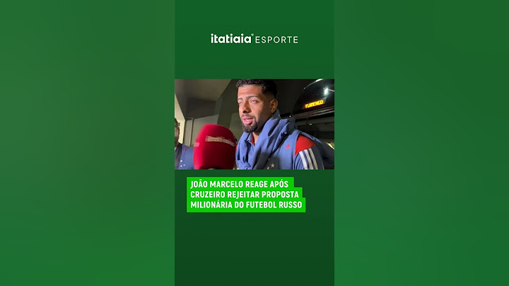 JOÃO MARCELO REAGE APÓS CRUZEIRO REJEITAR PROPOSTA MILIONÁRIA DO FUTEBOL RUSSO