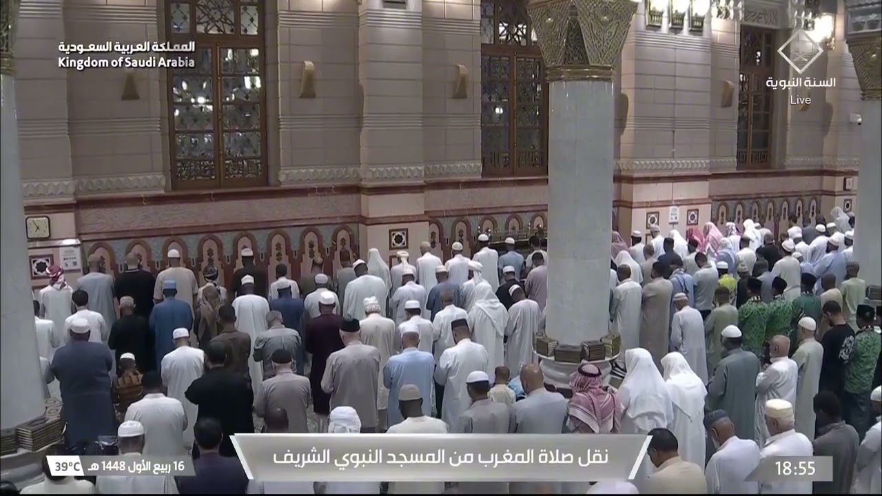 صلاة المغرب ليوم ١٦-٣-١٤٤٨هـ لفضيلة الشيخ #أحمد_الحذيفي