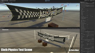 Custom Cloth Physics test for Unity