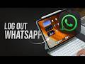 How to Log Out from WhatsApp on iPad (tutorial)