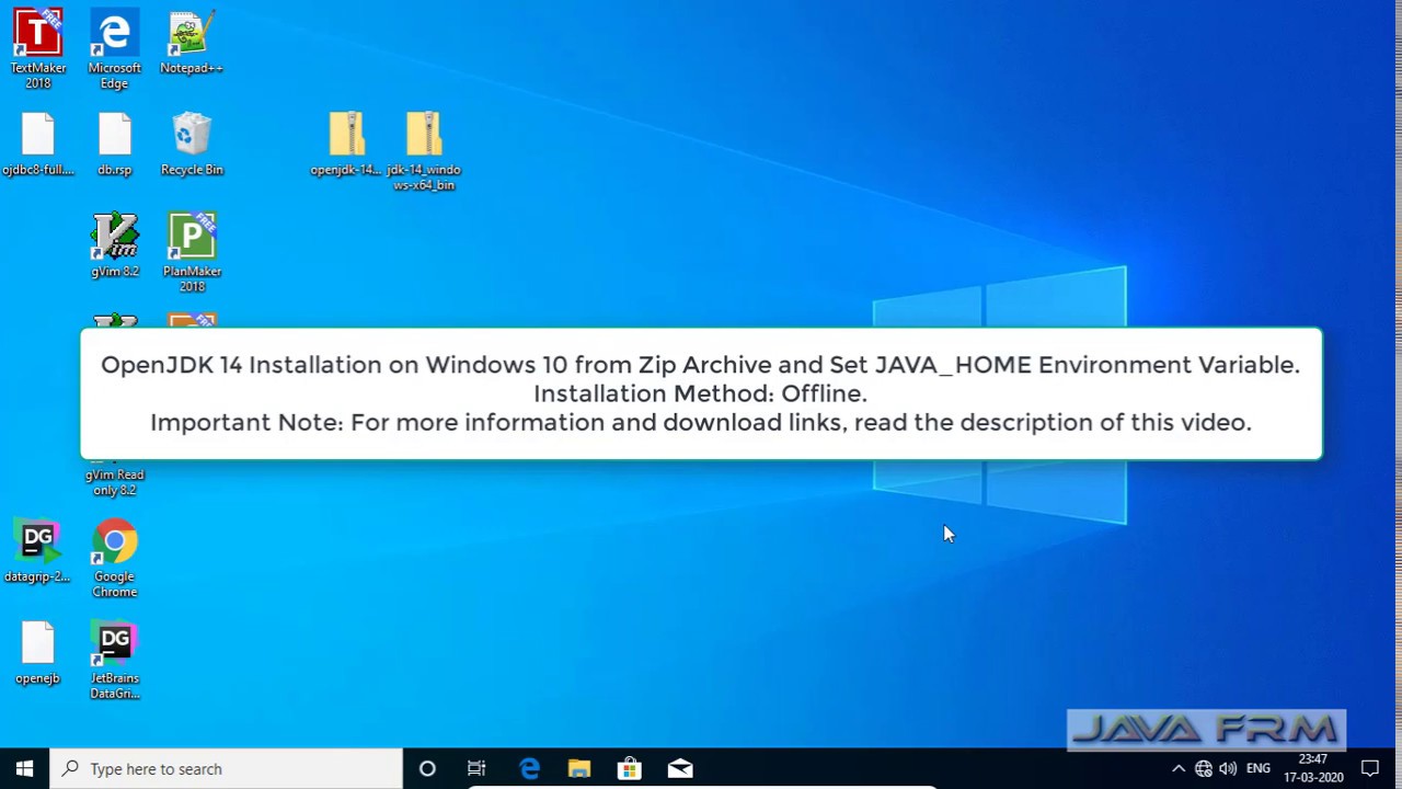 Установка OPENJDK. Zip-14. Echo java Home Windows 10.