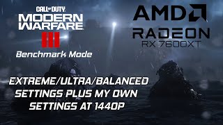 Radeon RX 7600XT - Modern Warfare 3 - Benchmark 1440p
