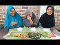 TRIO MUKBANG !! MUKBANG LALAPAN + JAMBU AIR + PETE + TERI + TEMPE + TAKOKAK + OSENG DAUN BAYAM