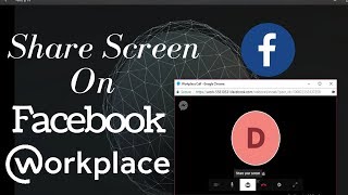 How to Share Screen on Facebook Workplace Desktop App screenshot 2